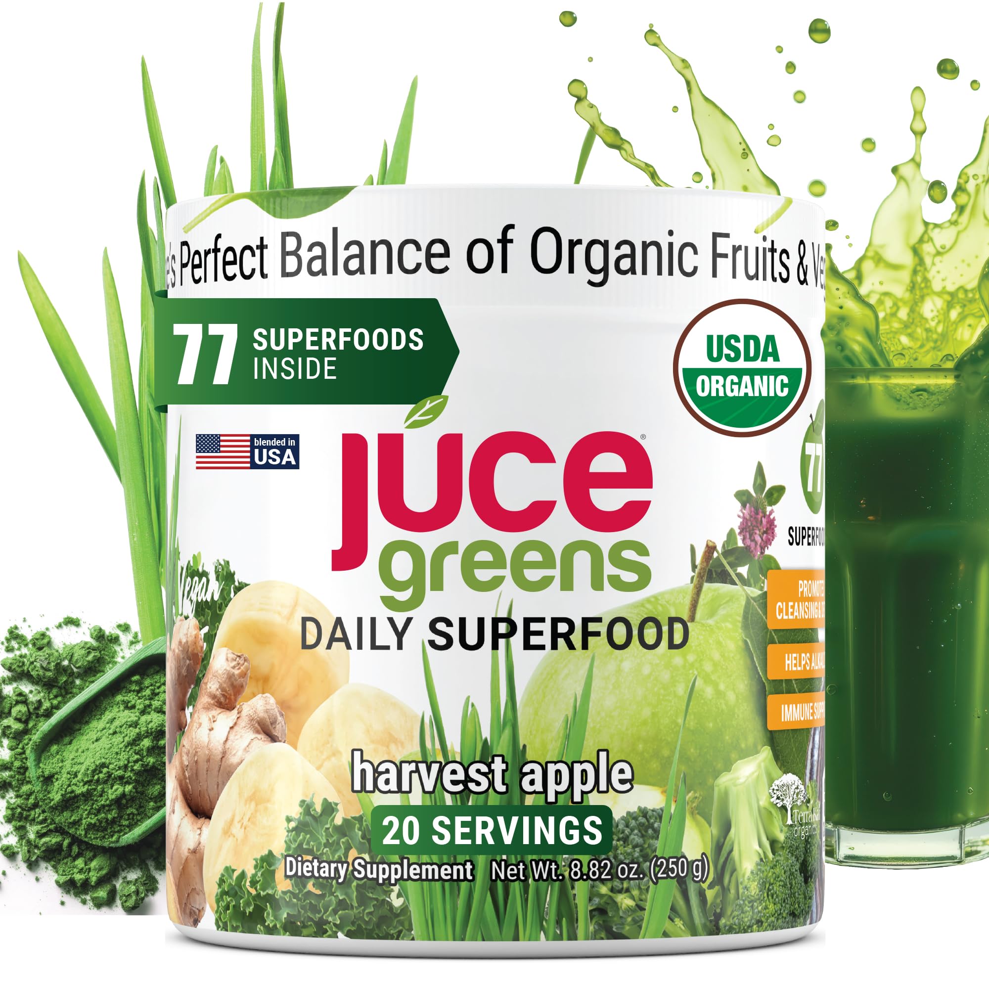 Amazon.com: Terra Kai Organics JUCE Green Superfood Powder